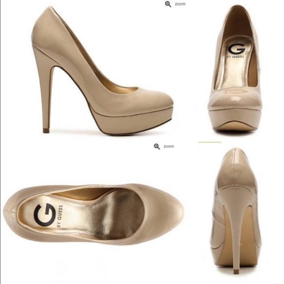 guess beige heels